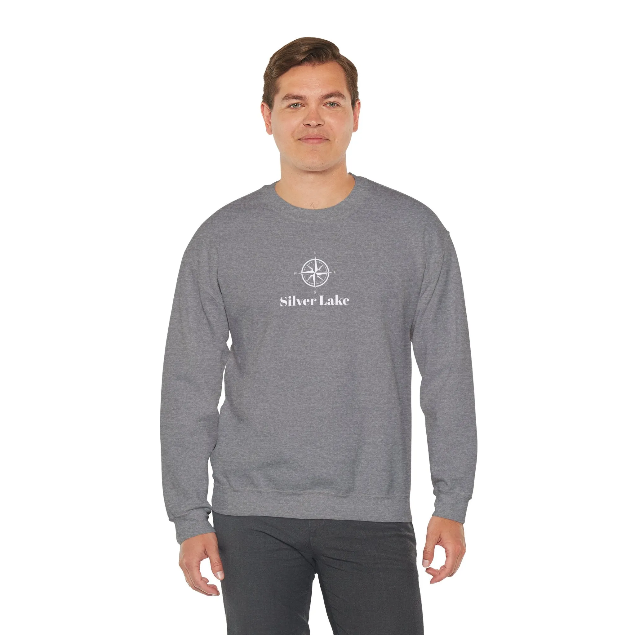 Unisex Heavy Blend™ Crewneck Sweatshirt ('Your Lake' Compass Rose Design)
