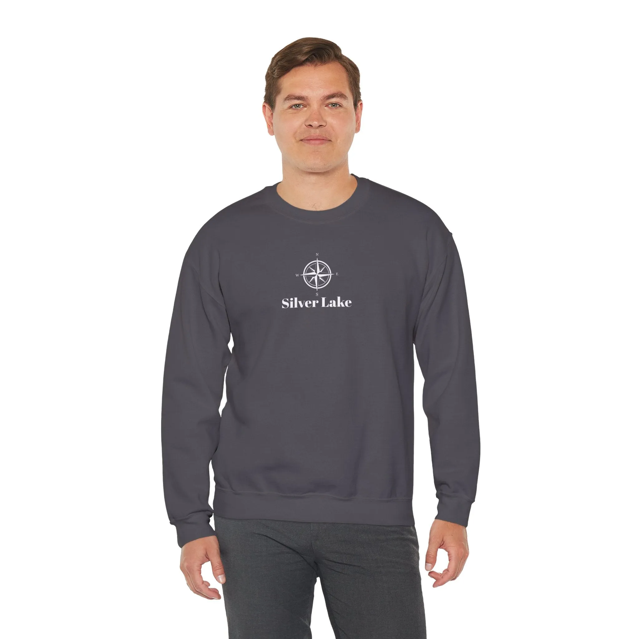 Unisex Heavy Blend™ Crewneck Sweatshirt ('Your Lake' Compass Rose Design)