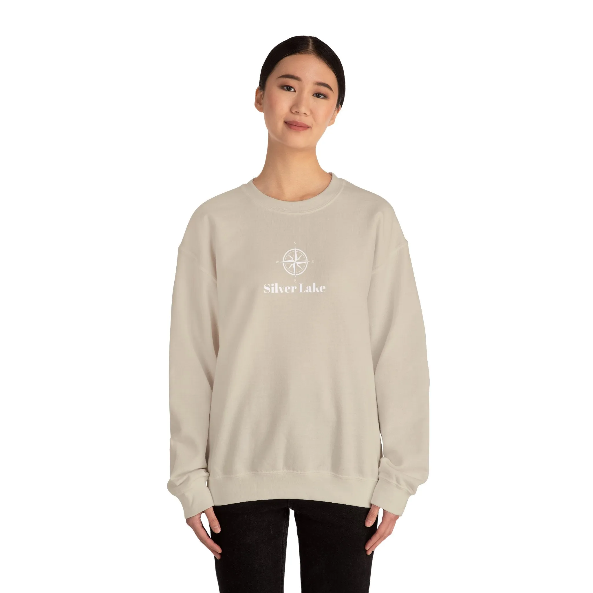 Unisex Heavy Blend™ Crewneck Sweatshirt ('Your Lake' Compass Rose Design)