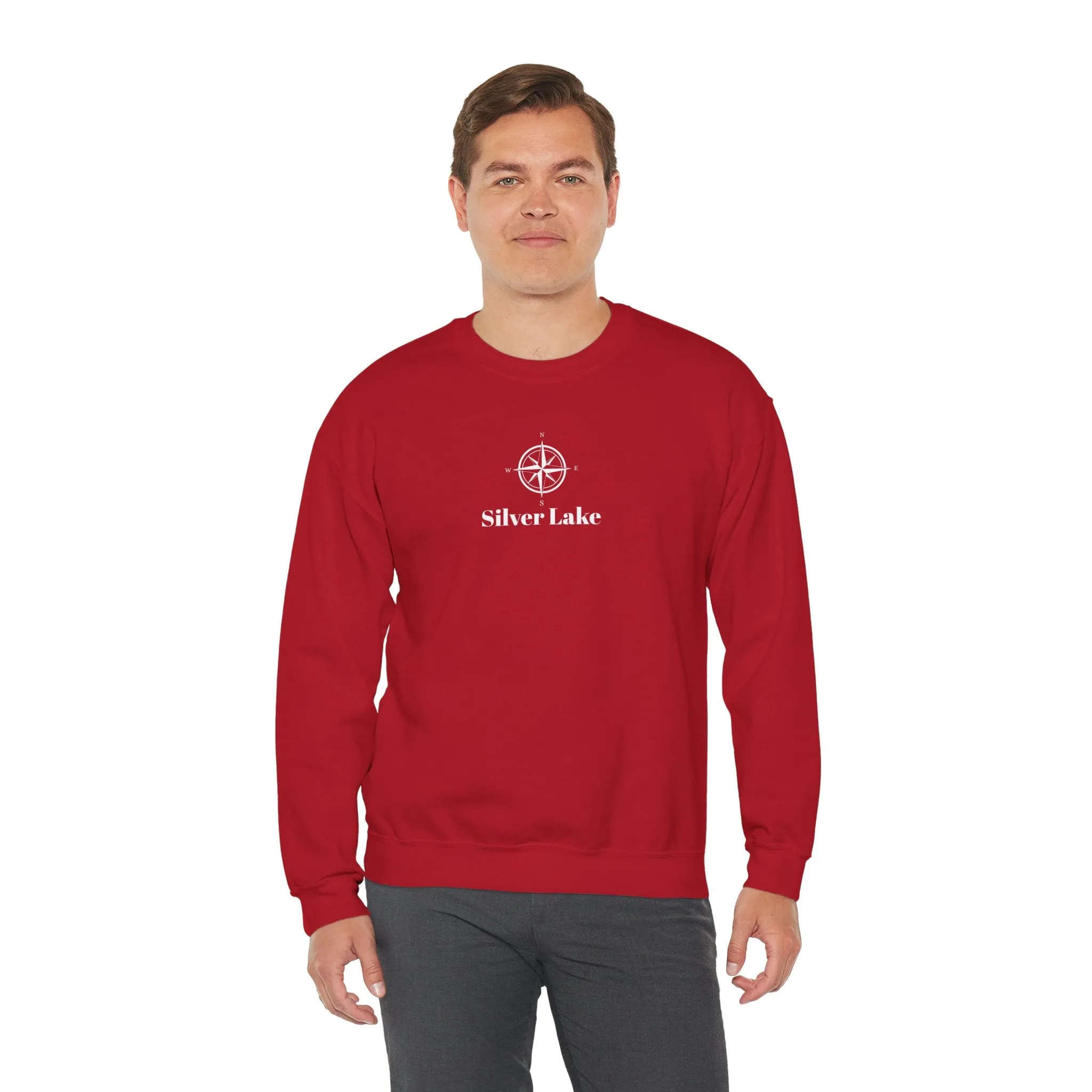 Unisex Heavy Blend™ Crewneck Sweatshirt ('Your Lake' Compass Rose Design)