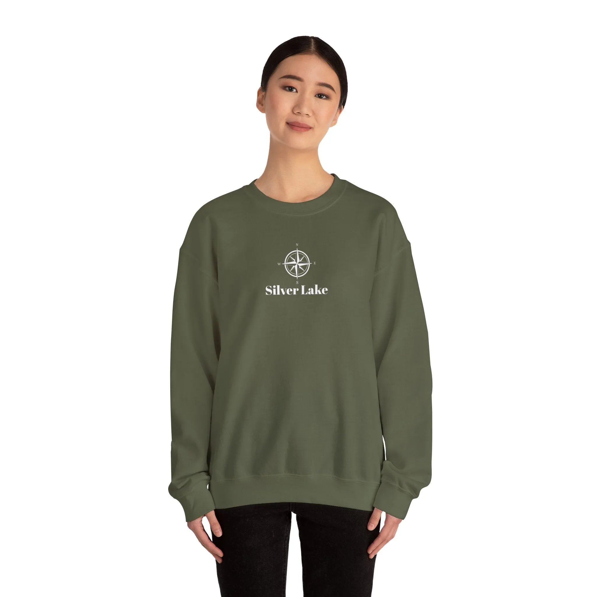 Unisex Heavy Blend™ Crewneck Sweatshirt ('Your Lake' Compass Rose Design)