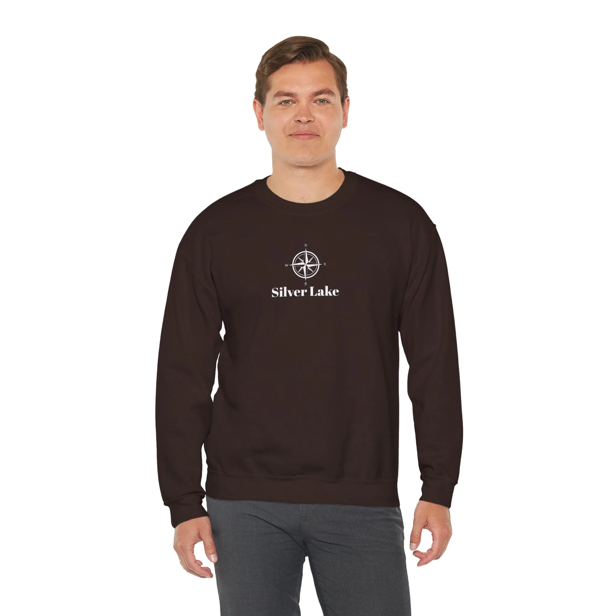 Unisex Heavy Blend™ Crewneck Sweatshirt ('Your Lake' Compass Rose Design)