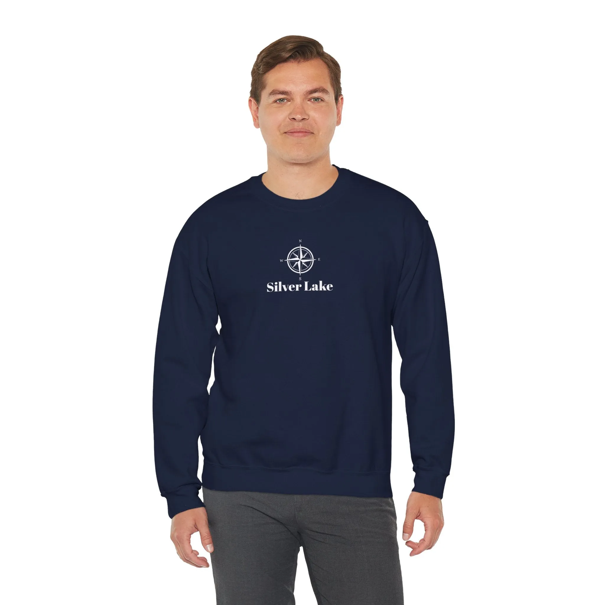 Unisex Heavy Blend™ Crewneck Sweatshirt ('Your Lake' Compass Rose Design)
