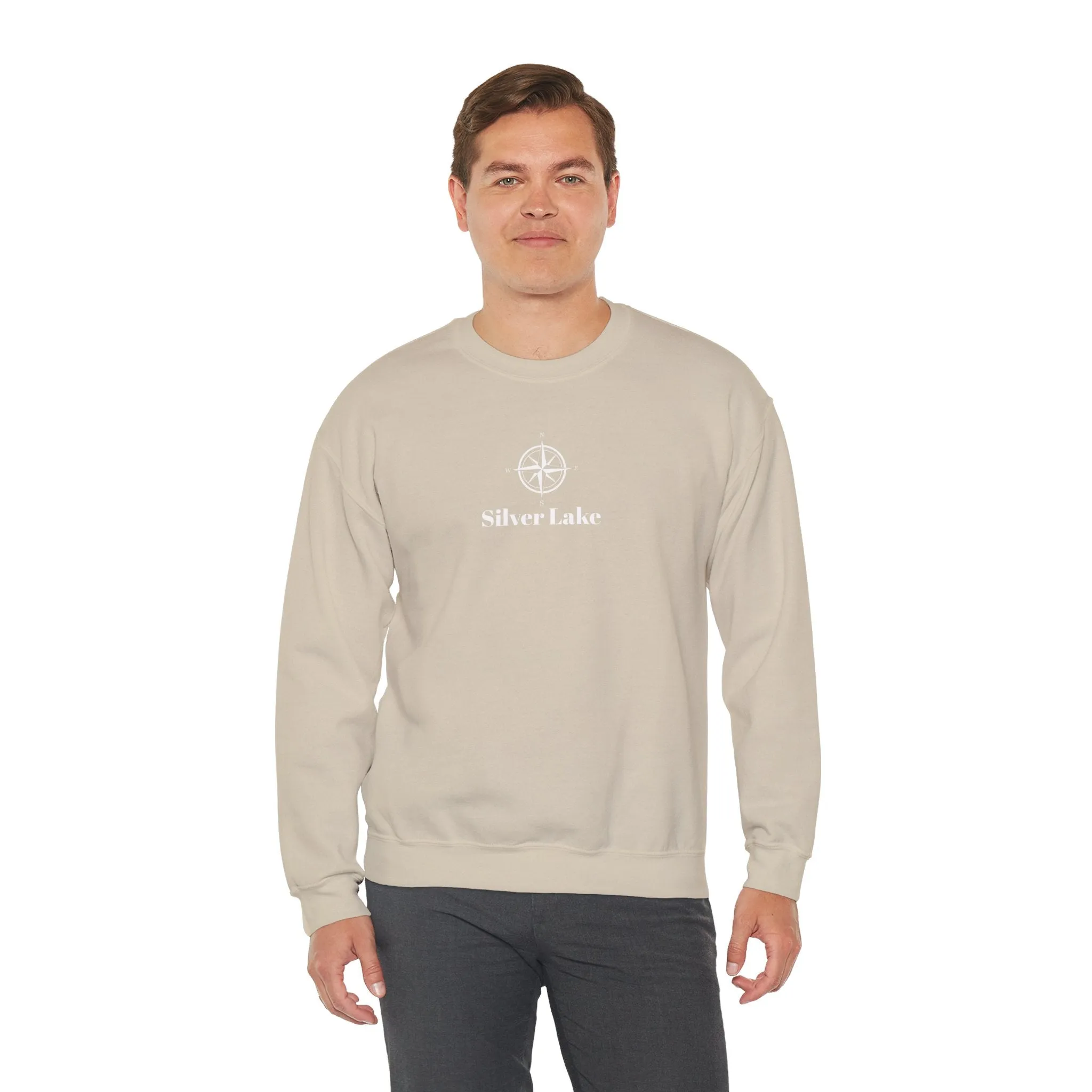 Unisex Heavy Blend™ Crewneck Sweatshirt ('Your Lake' Compass Rose Design)