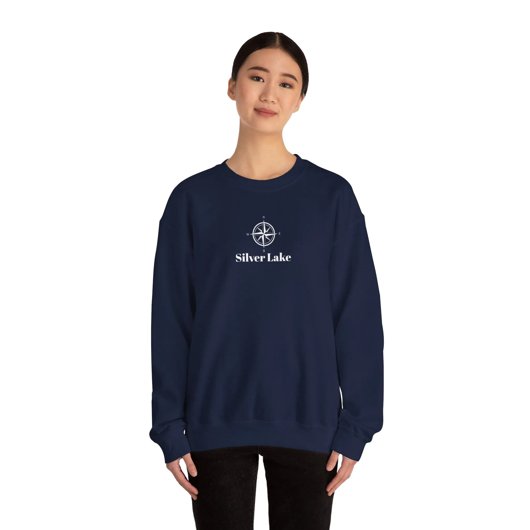 Unisex Heavy Blend™ Crewneck Sweatshirt ('Your Lake' Compass Rose Design)