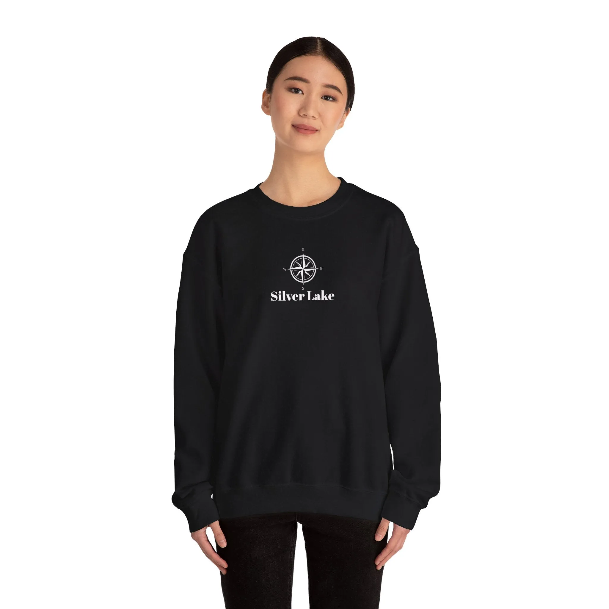 Unisex Heavy Blend™ Crewneck Sweatshirt ('Your Lake' Compass Rose Design)