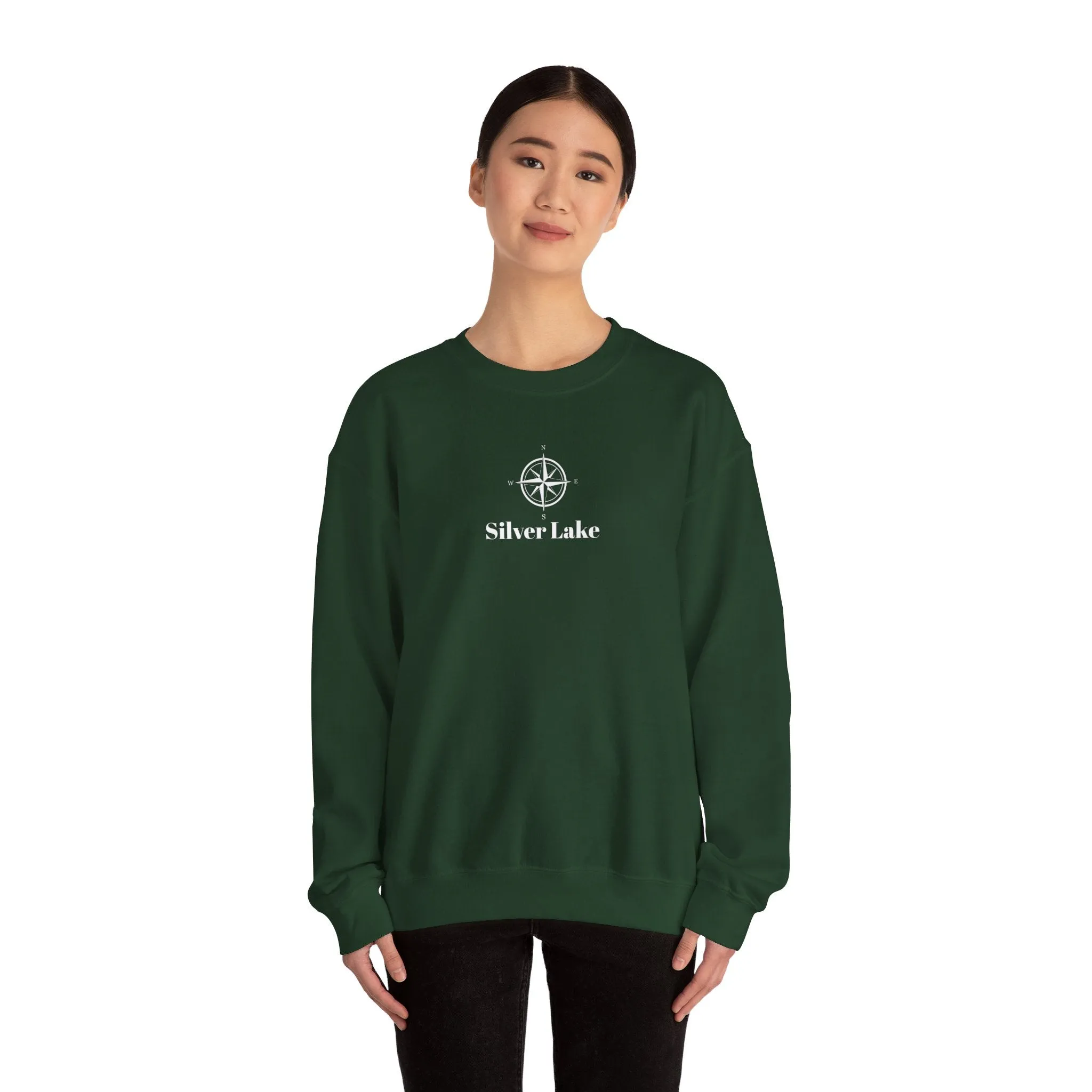 Unisex Heavy Blend™ Crewneck Sweatshirt ('Your Lake' Compass Rose Design)