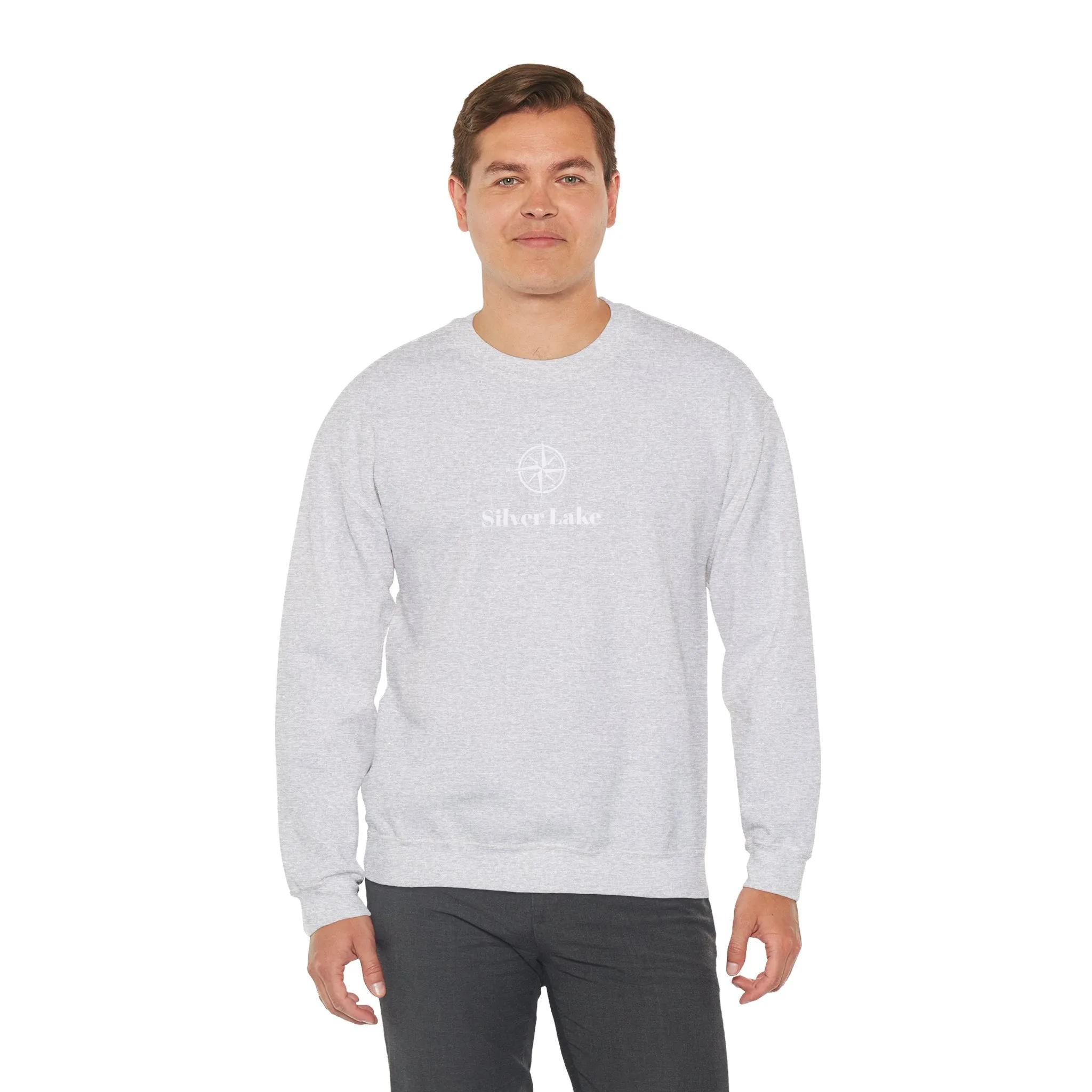Unisex Heavy Blend™ Crewneck Sweatshirt ('Your Lake' Compass Rose Design)