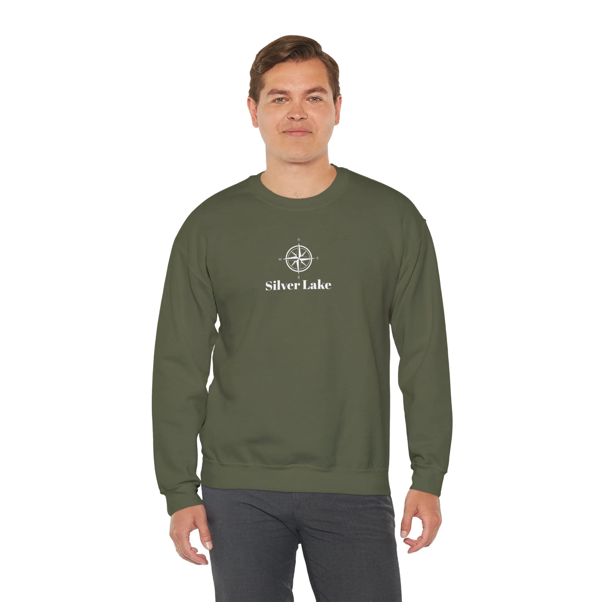 Unisex Heavy Blend™ Crewneck Sweatshirt ('Your Lake' Compass Rose Design)