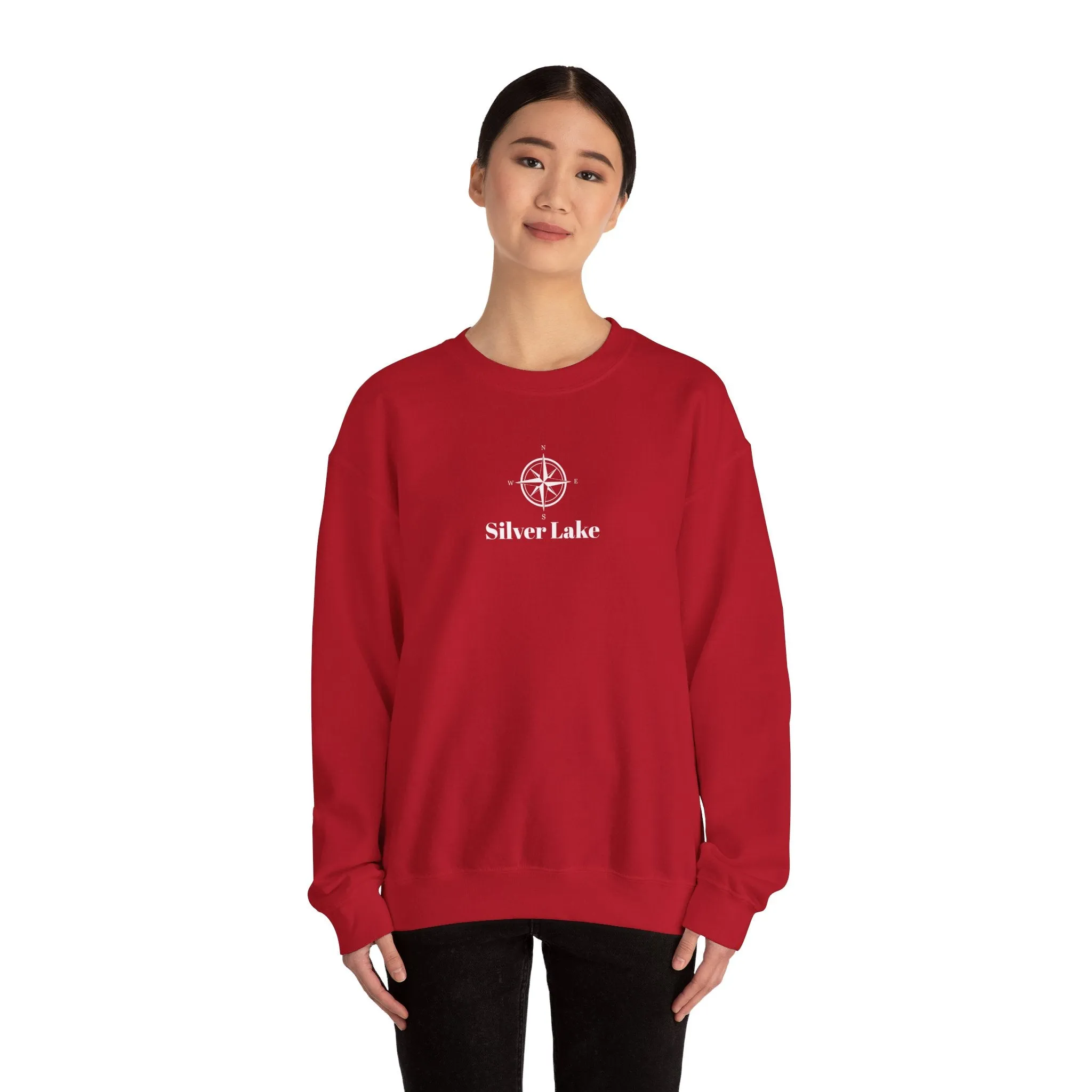 Unisex Heavy Blend™ Crewneck Sweatshirt ('Your Lake' Compass Rose Design)