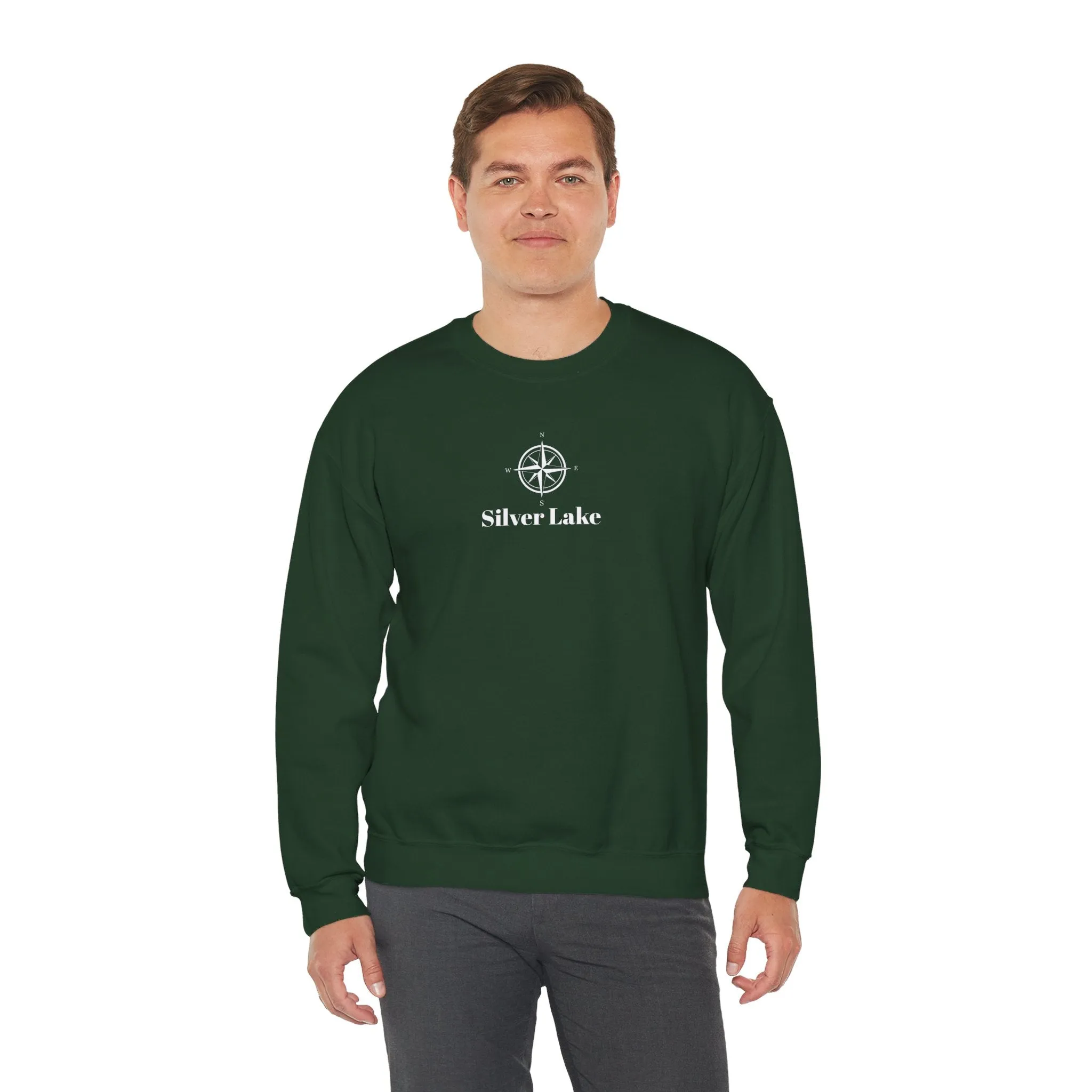 Unisex Heavy Blend™ Crewneck Sweatshirt ('Your Lake' Compass Rose Design)