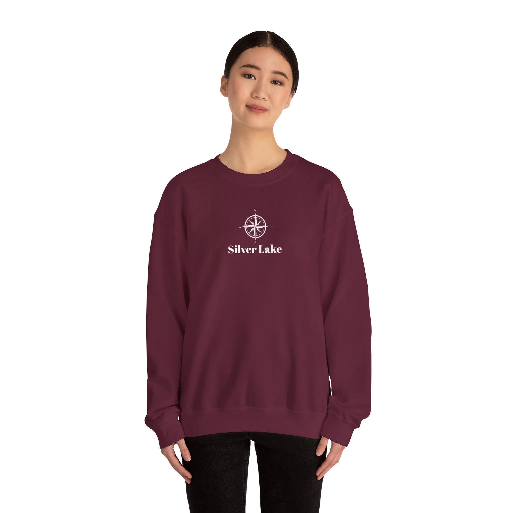 Unisex Heavy Blend™ Crewneck Sweatshirt ('Your Lake' Compass Rose Design)