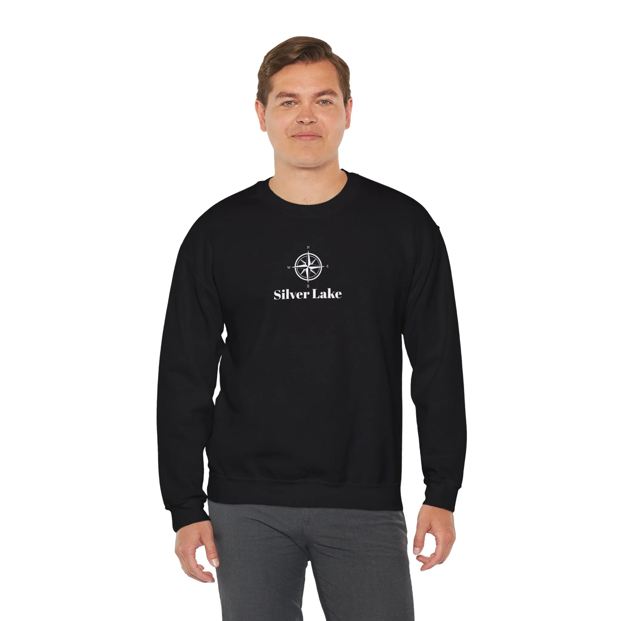 Unisex Heavy Blend™ Crewneck Sweatshirt ('Your Lake' Compass Rose Design)