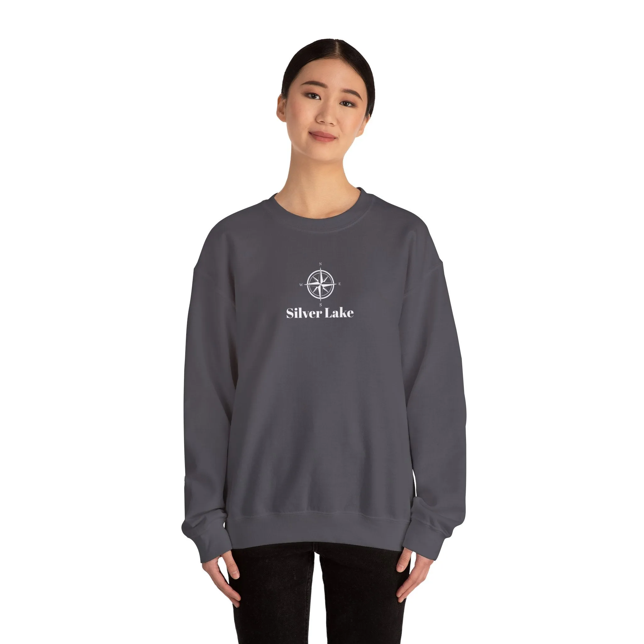 Unisex Heavy Blend™ Crewneck Sweatshirt ('Your Lake' Compass Rose Design)