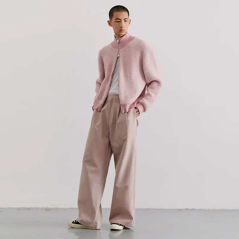 Unisex Plush Zip-Up Cardigan