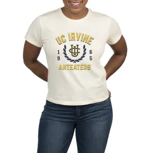 USCAPE UC Irvine Academy High Waisted Tee, Vintage White