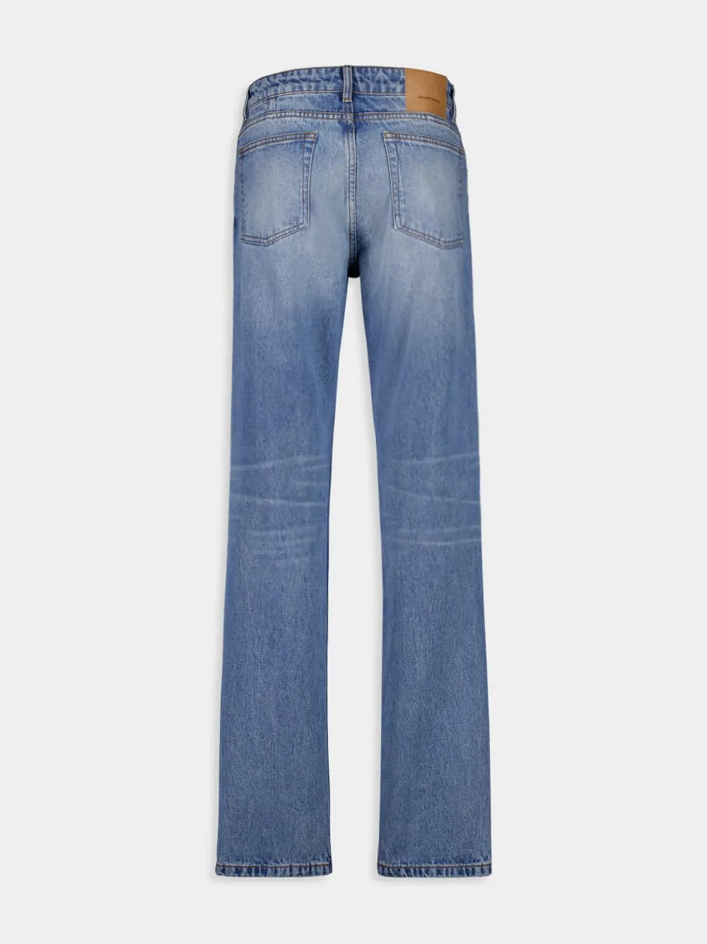 Used Blue Cotton Classic Fit Jeans