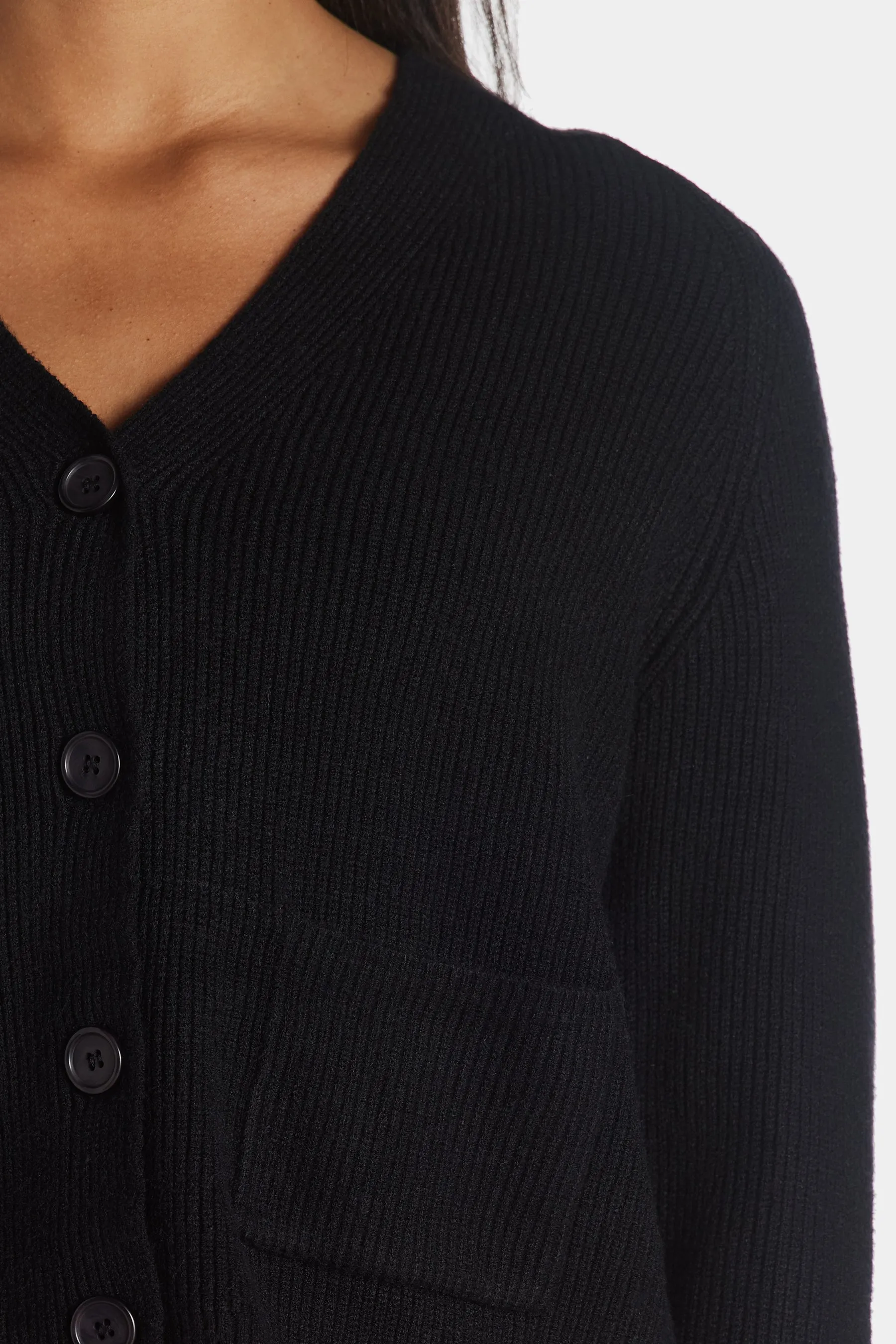 V-Neck Short Cardigan