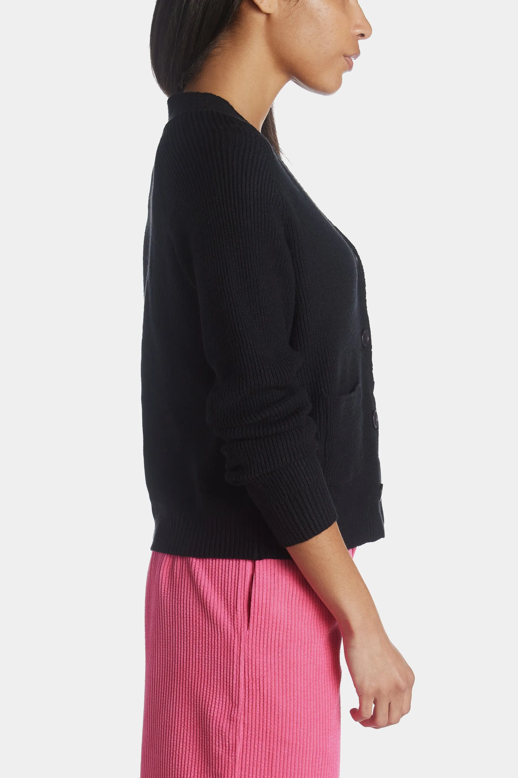 V-Neck Short Cardigan