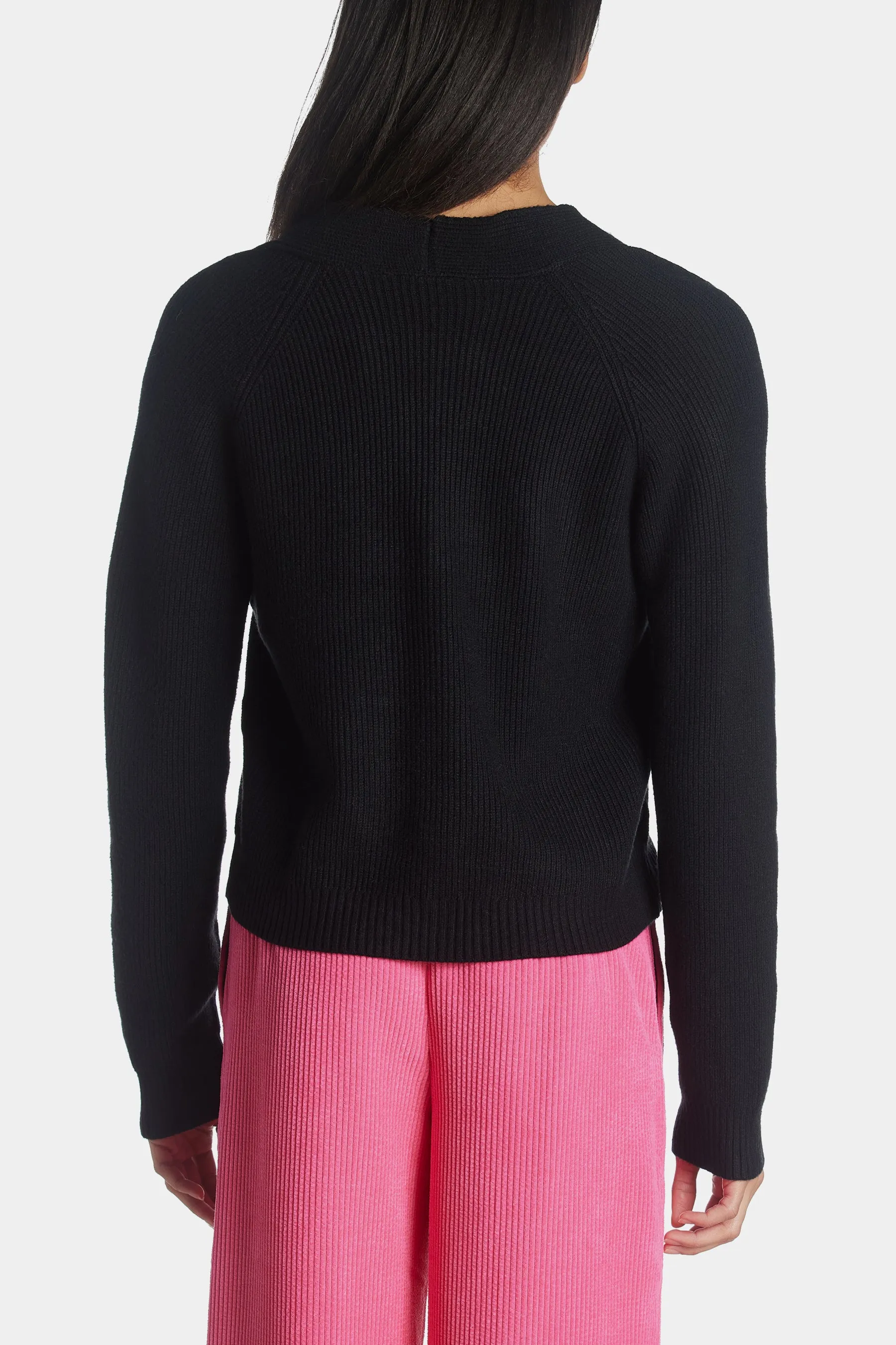 V-Neck Short Cardigan