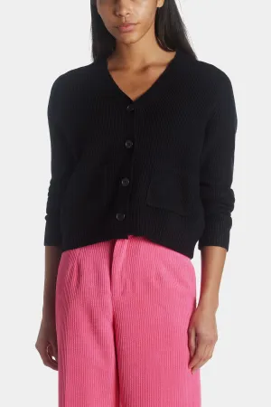 V-Neck Short Cardigan