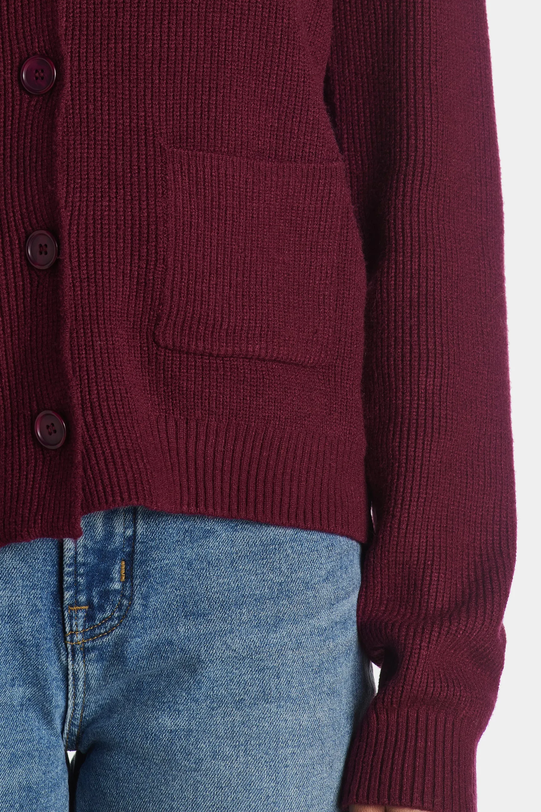 V-Neck Short Cardigan