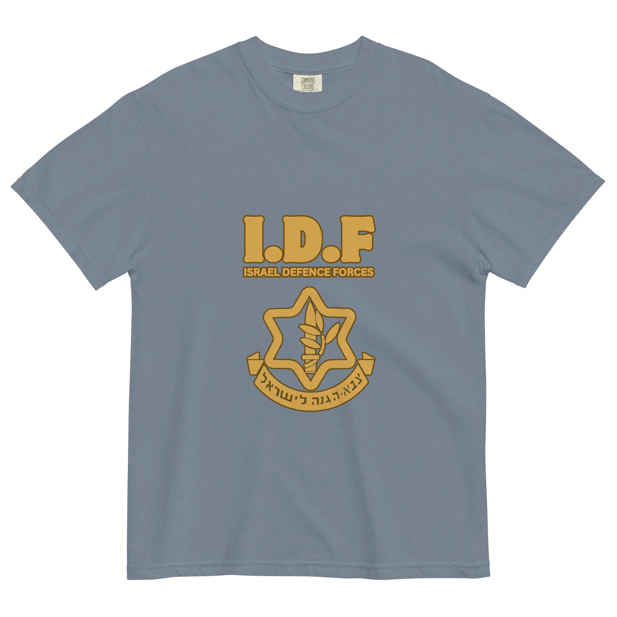 Vintage IDF logo women's garment-dyed heavyweight t-shirt