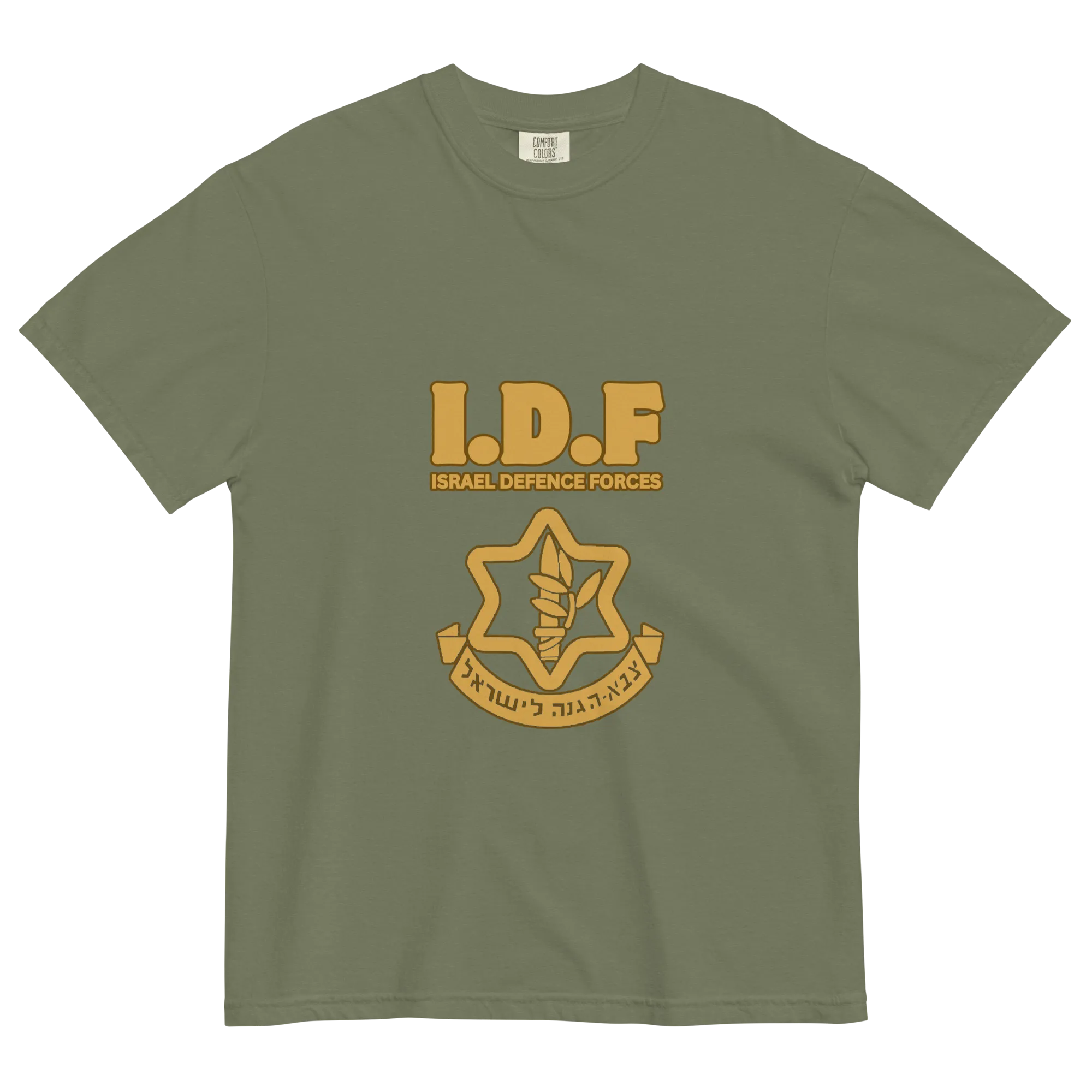 Vintage IDF logo women's garment-dyed heavyweight t-shirt