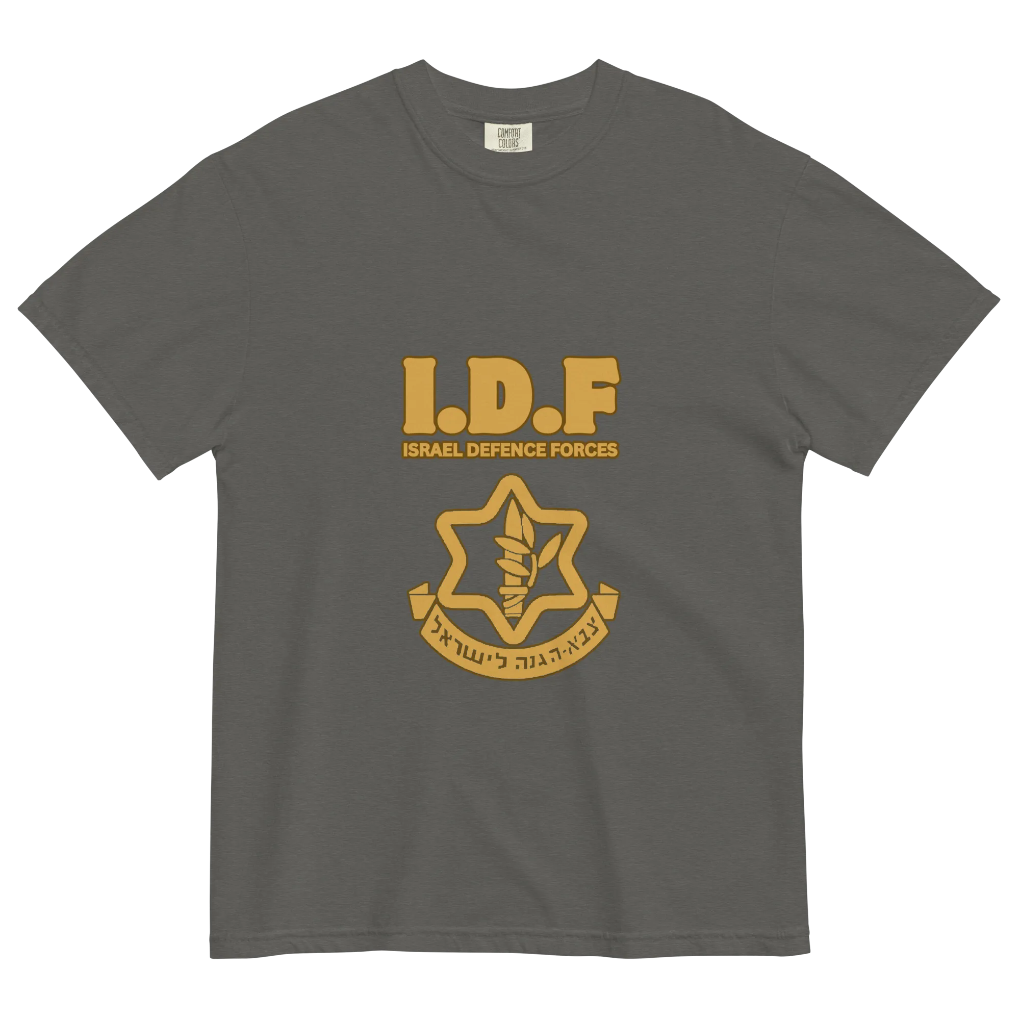 Vintage IDF logo women's garment-dyed heavyweight t-shirt
