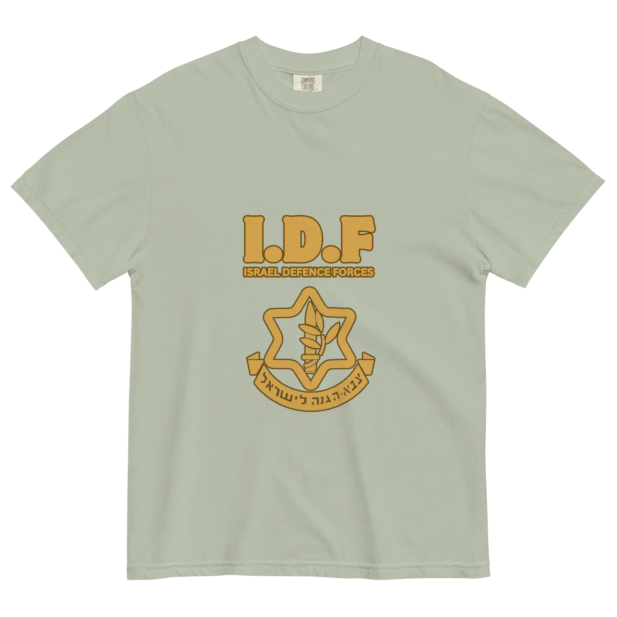 Vintage IDF logo women's garment-dyed heavyweight t-shirt
