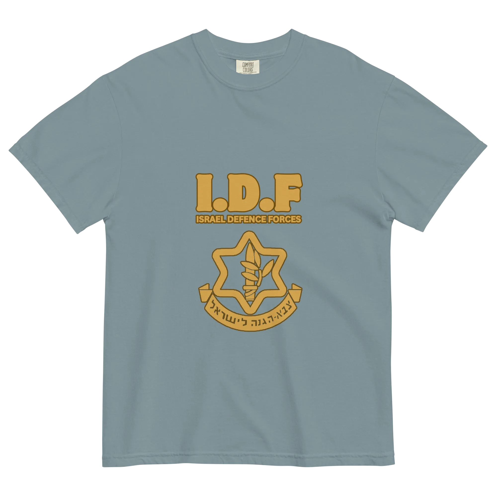 Vintage IDF logo women's garment-dyed heavyweight t-shirt