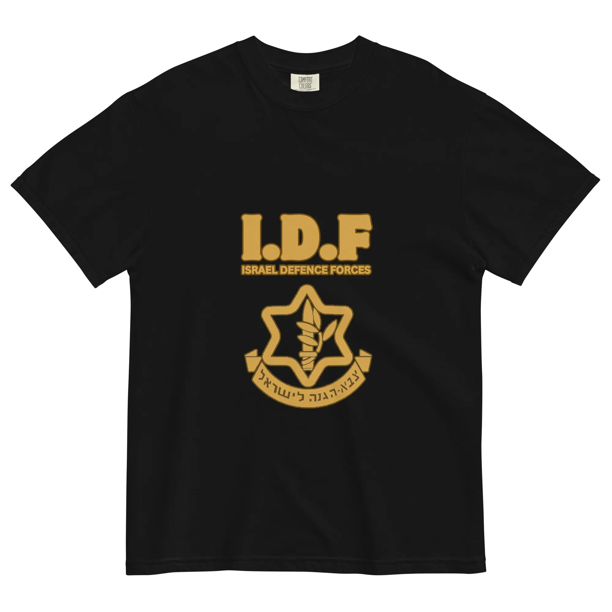 Vintage IDF logo women's garment-dyed heavyweight t-shirt