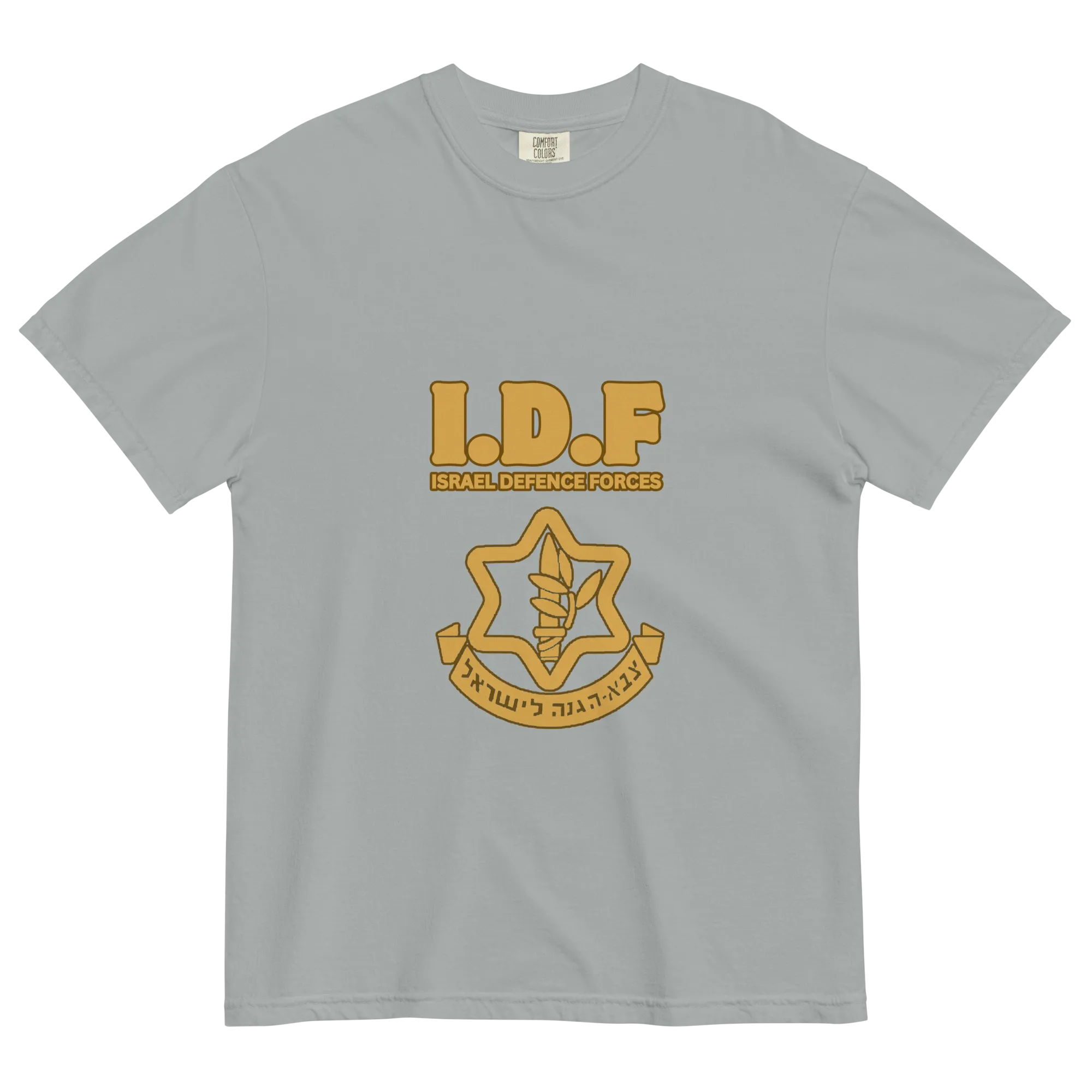 Vintage IDF logo women's garment-dyed heavyweight t-shirt