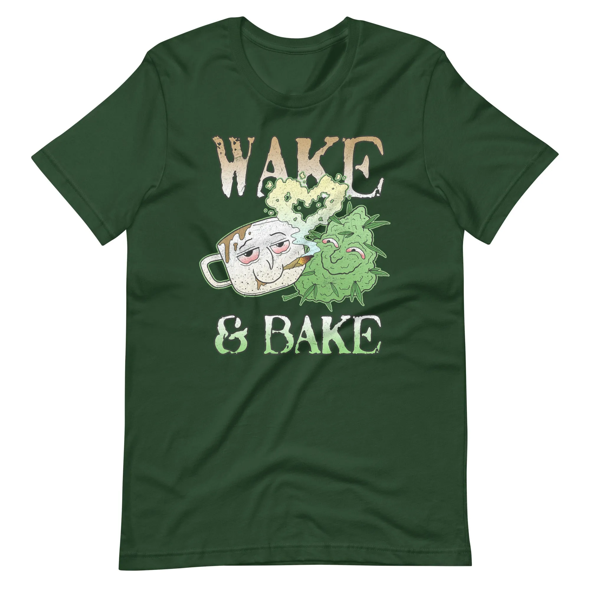 Wake-And-Bake-Funny-Coffee-Weed- t-shirt