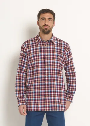 Warm flannel plaid shirt