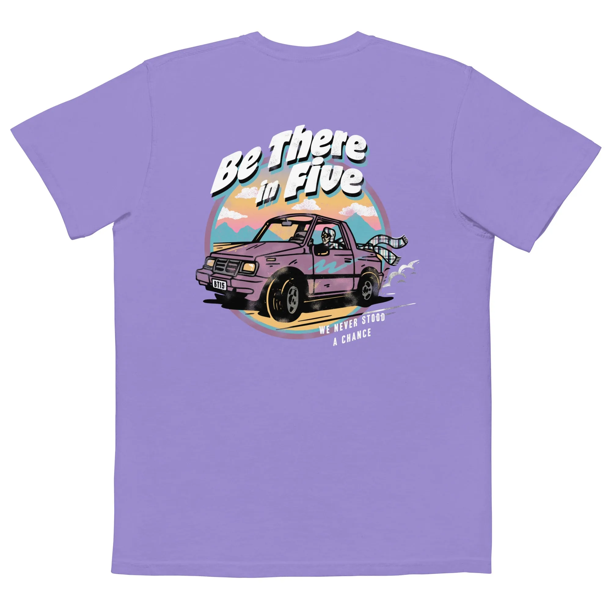 We Never Stood a Chance Geo Tracker Unisex Garment-dyed Pocket T-shirt