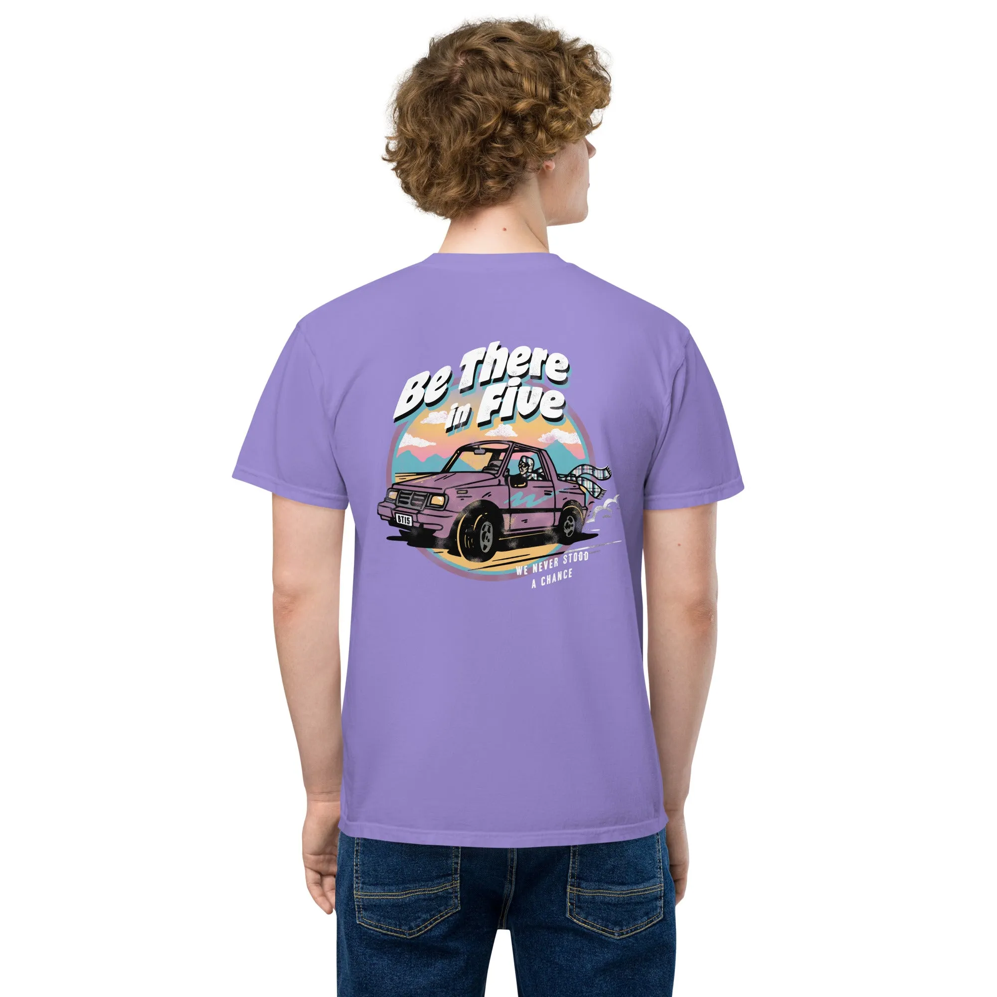 We Never Stood a Chance Geo Tracker Unisex Garment-dyed Pocket T-shirt