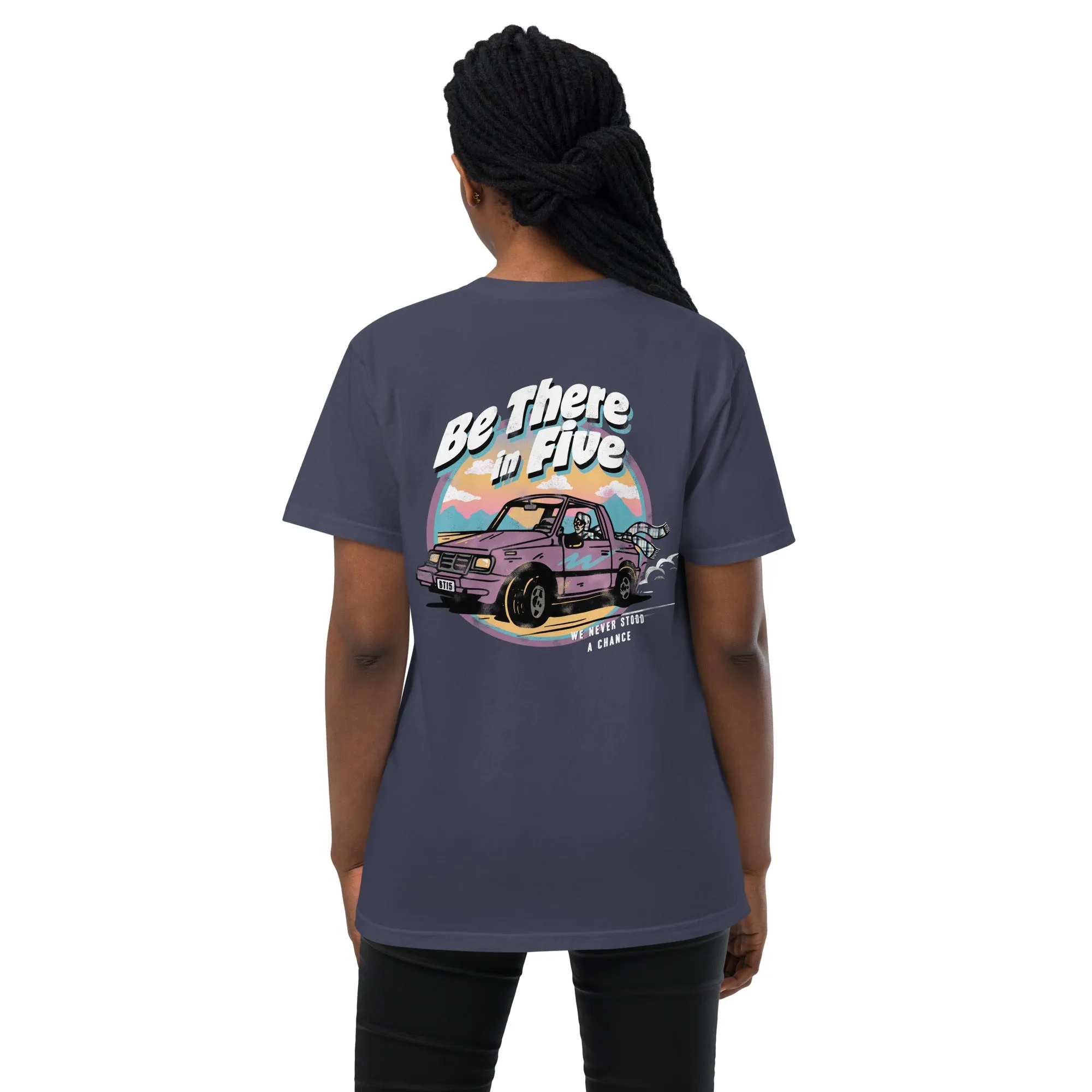 We Never Stood a Chance Geo Tracker Unisex Garment-dyed Pocket T-shirt
