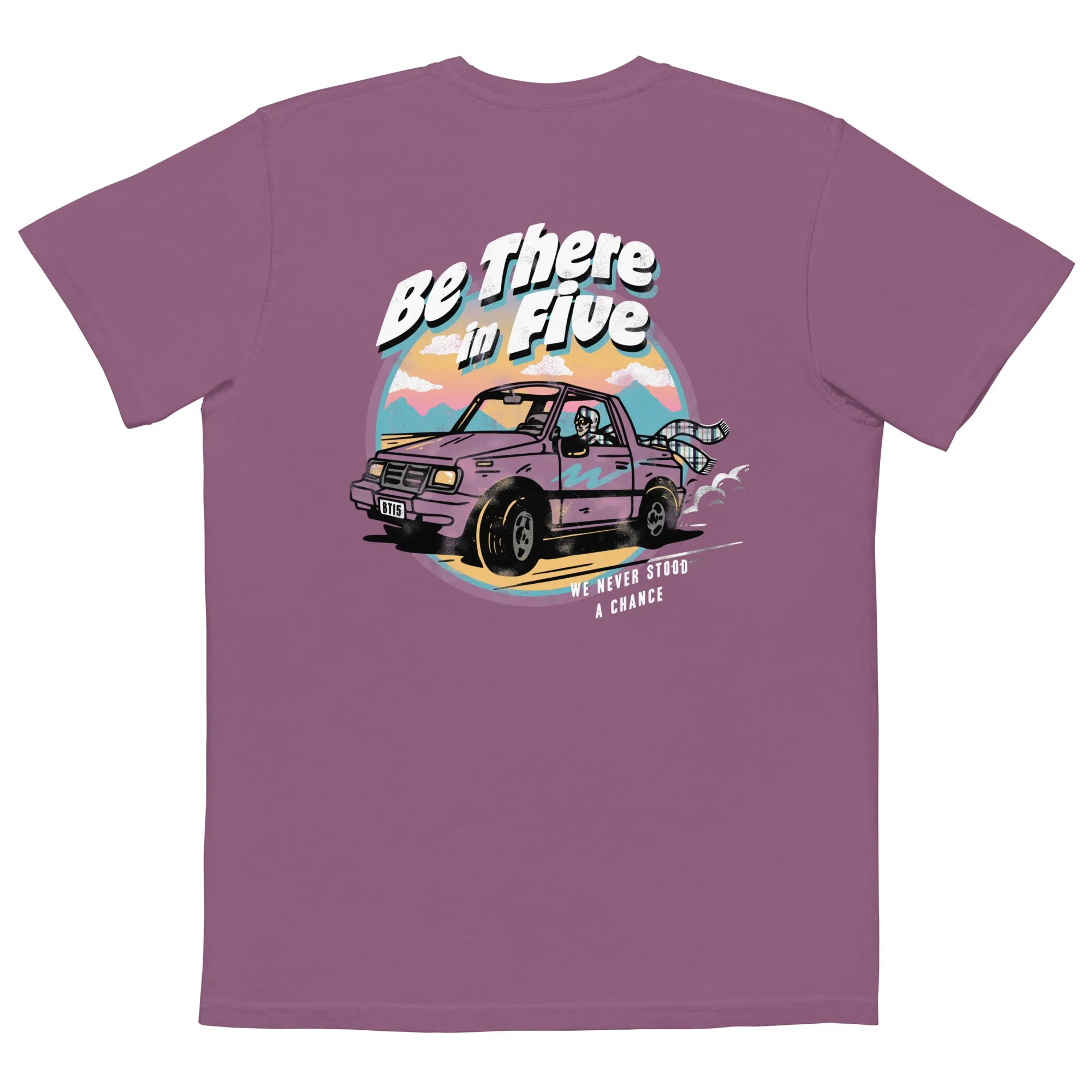 We Never Stood a Chance Geo Tracker Unisex Garment-dyed Pocket T-shirt
