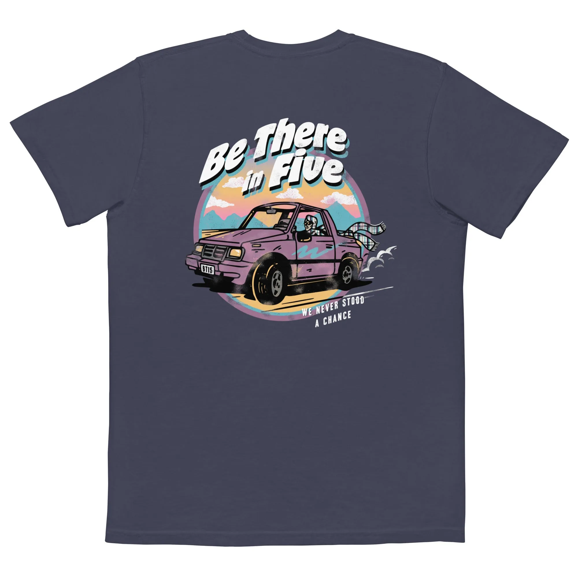 We Never Stood a Chance Geo Tracker Unisex Garment-dyed Pocket T-shirt