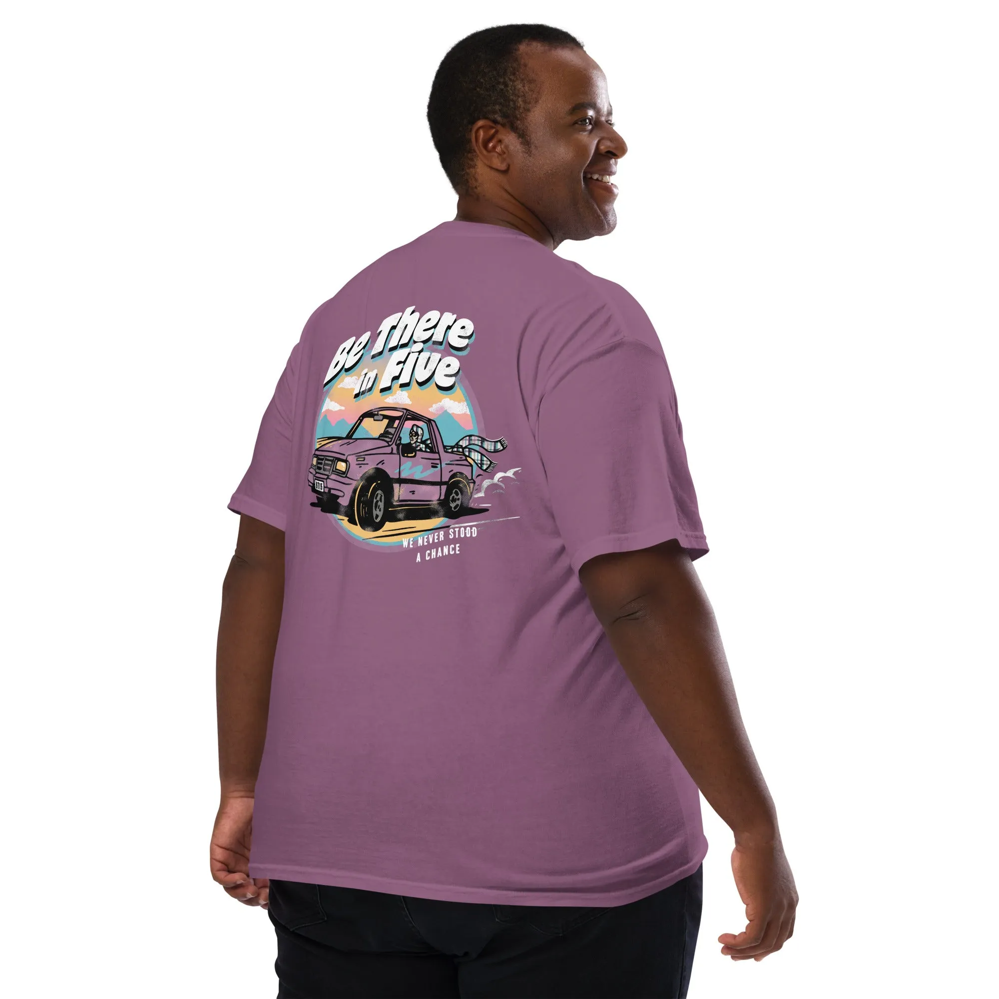 We Never Stood a Chance Geo Tracker Unisex Garment-dyed Pocket T-shirt