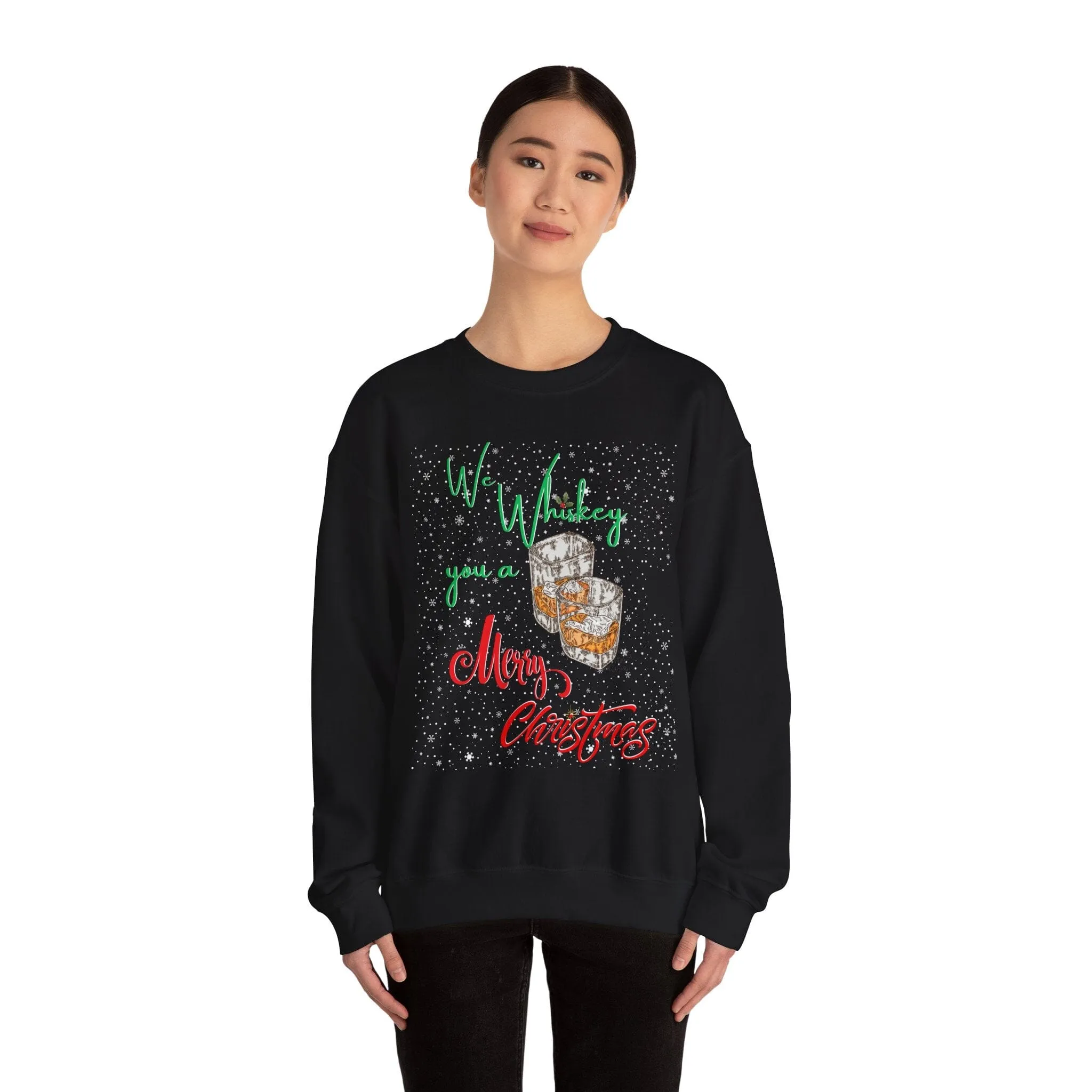 We Whiskey You a Merry Christmas - Ugly Sweater Navideño