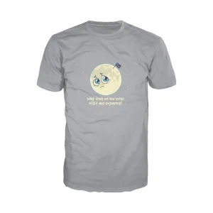 Weird Science Sad Moon Official Men's T-shirt (Heather Grey)
