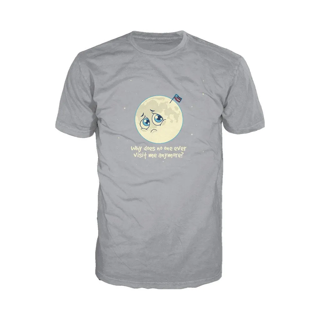 Weird Science Sad Moon Official Men's T-shirt (Heather Grey)