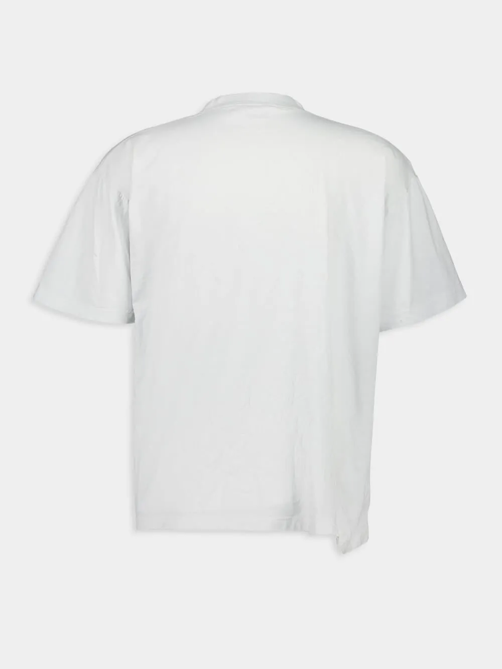White Boxy Fit Vintage Loop T-Shirt
