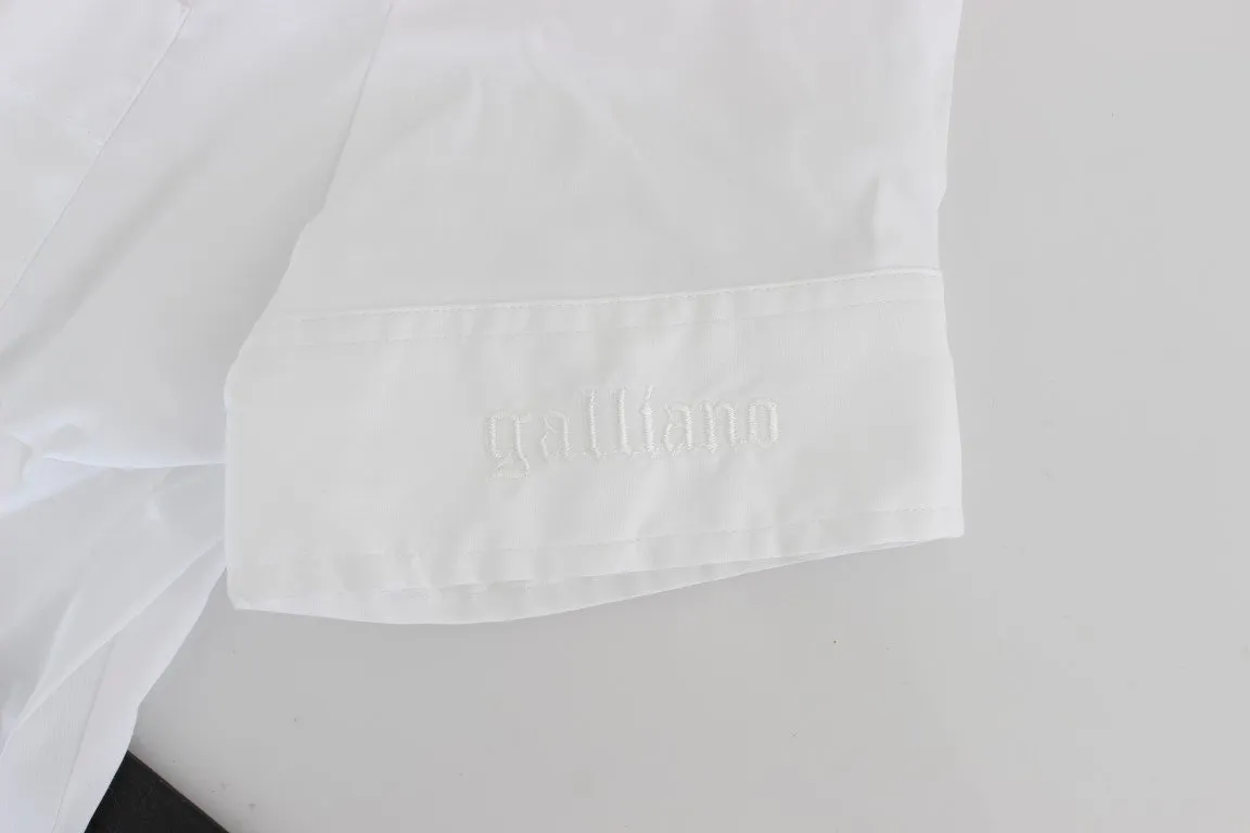 White cotton shirt top