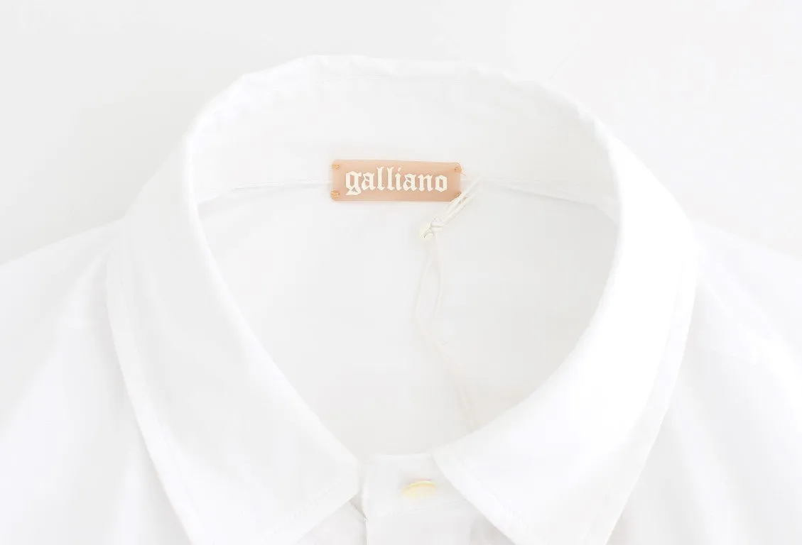 White cotton shirt top