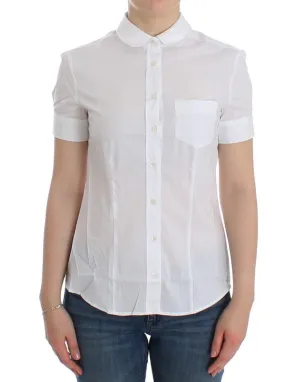 White cotton shirt top