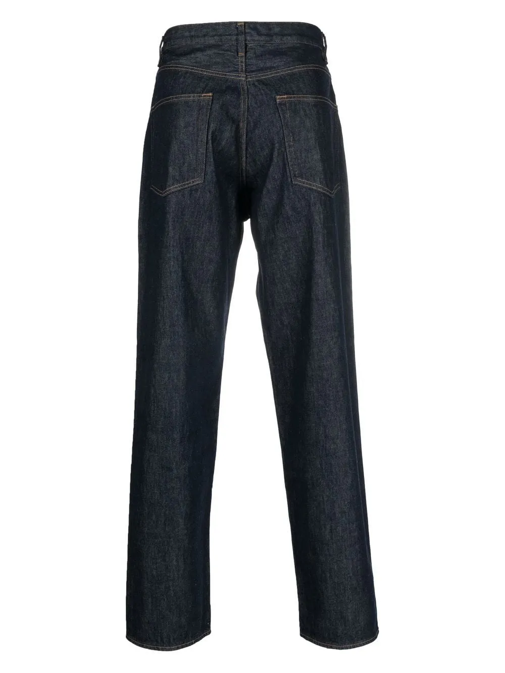 Wide-leg denim cotton jeans