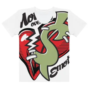 Womens All Over "Broken Heart/Dollar Sign" T-Shirt